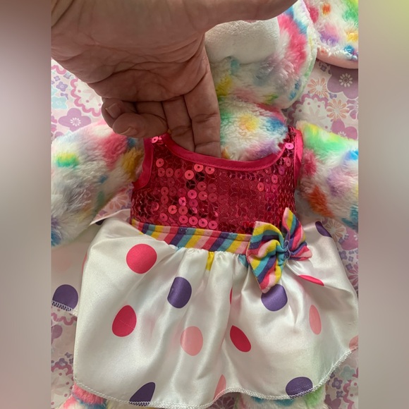 Vintage Build-a-bear plush rabbit with dress - Picture 4 of 9